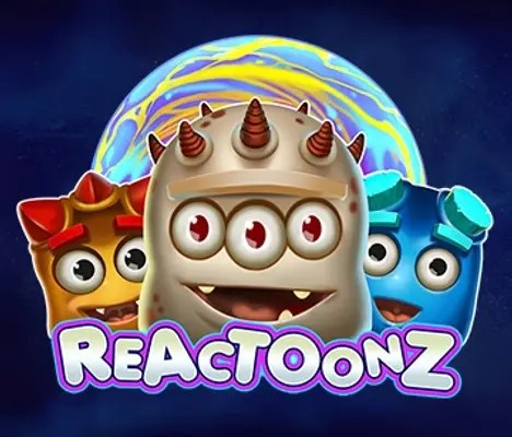 Reactoonz slot logo by Play’n GO at Lemon Casino